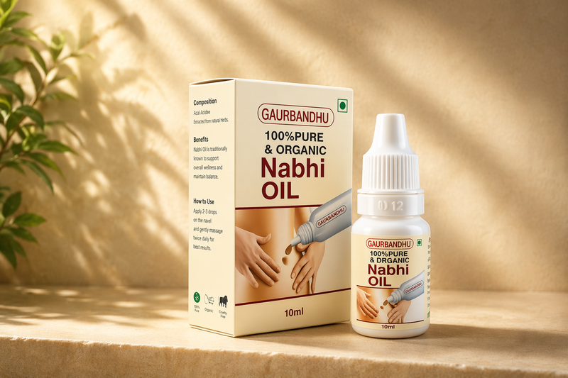 🌿 GAURBANDHU Nabhi Oil – 100% Pure & Organic Ayurvedic Wellness
