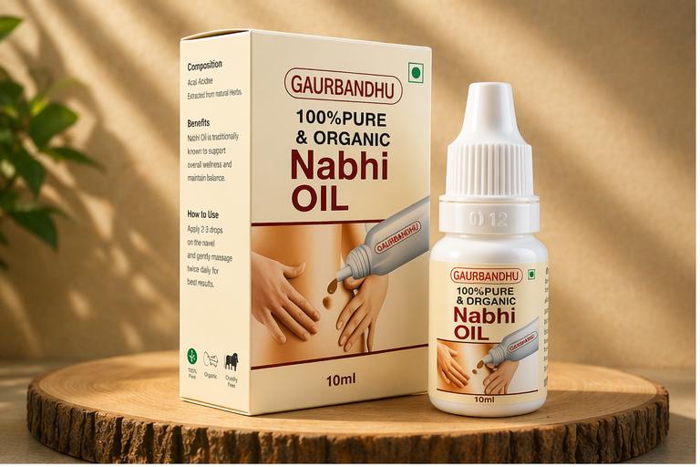 🌿 GAURBANDHU Nabhi Oil – 100% Pure & Organic Ayurvedic Wellness