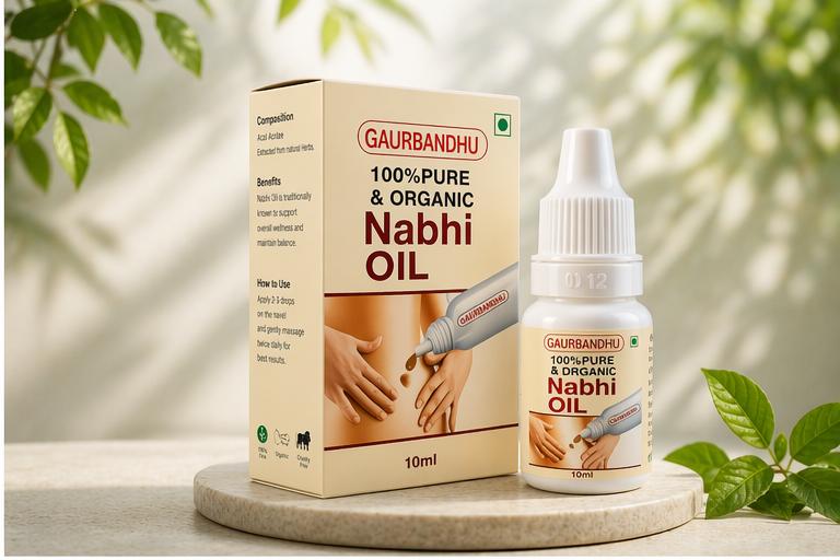 🌿 GAURBANDHU Nabhi Oil – 100% Pure & Organic Ayurvedic Wellness